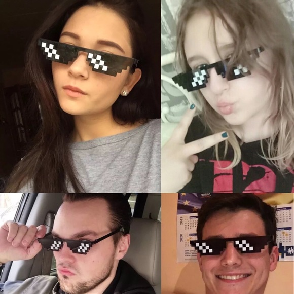 #THUGLIFE pixel mosaic sunglasses - Picture 4 of 8